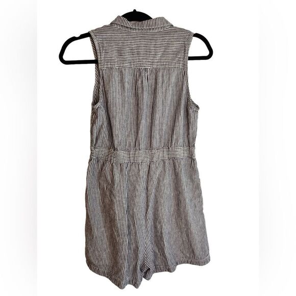 Anthropologie blue striped romper size 6 - Picture 3 of 15